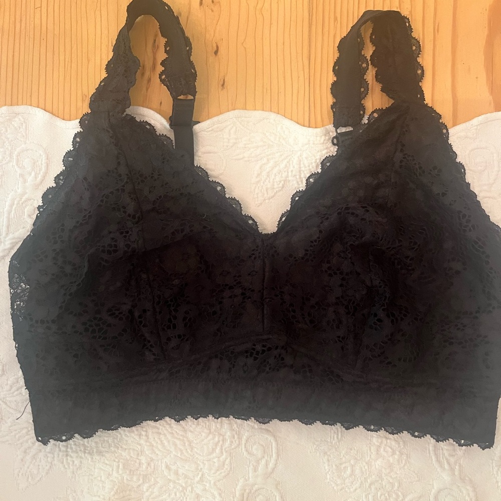 Parfait bralette nwot 34 F Black lace